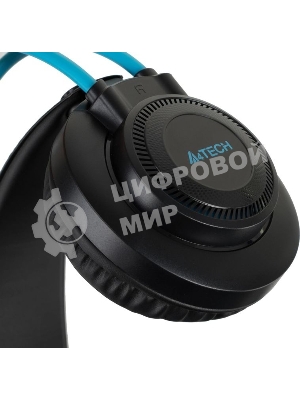 Гарнитура A4Tech Fstyler FH200U серый/синий, проводная