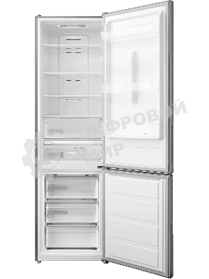 Холодильник Midea MDRB489FGE02OE нержавеющая сталь двухкамерный 247/83л морозилка снизу, No Frost