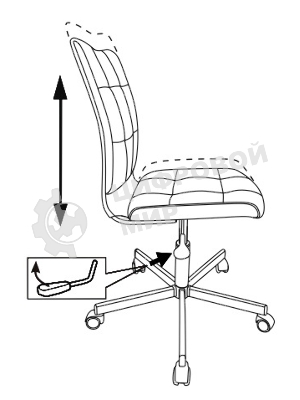 Кресло Бюрократ CH-330M песочный, ткань