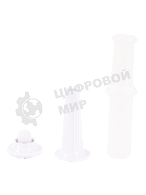 Мясорубка электрическая ECON ECO-1011MG белый, 1600 Вт, 1.8 кг/мин, реверс, защита от перегрузки, насадки - 3