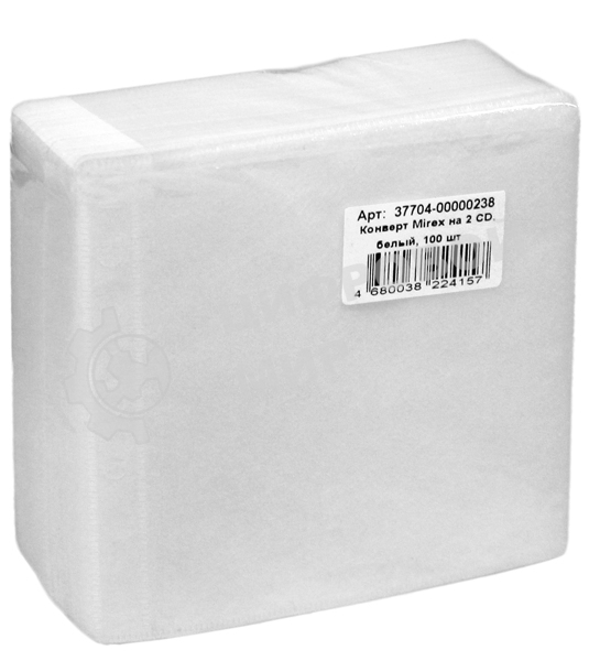 Конверт Mirex на 2CD белый (100 шт.)