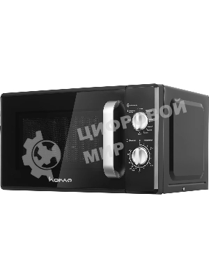 Микроволновая печь HOME HMG207DB черный, 20 л, 700 Вт, переключатели - поворотный механизм