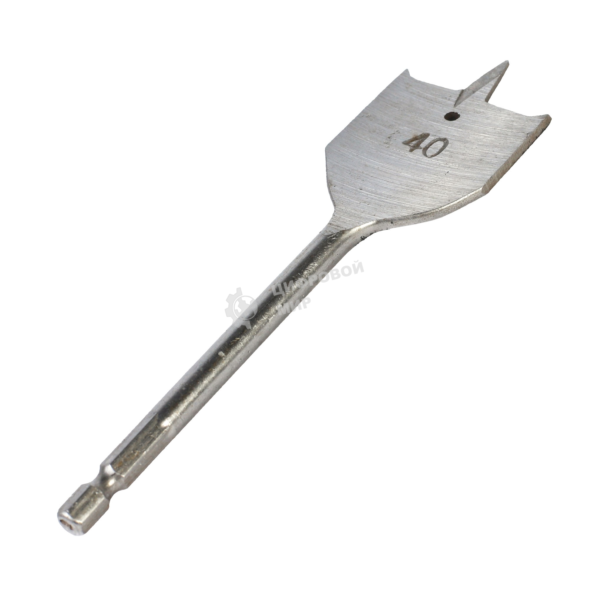 Сверло PATRIOT по дереву перовое 40 мм х 150 мм, 1 шт в блистере