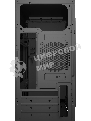 Компьютерный корпус с блоком питания 450Вт. Case Forza mATX, 450W, 2xUSB 2.0, Black, w/o FAN, 8 см fan PSU, power cord