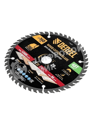 Пильный диск по дереву Denzel ф160х 20 мм, 48 зубьев