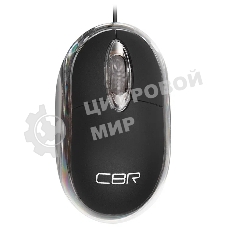 Мышь проводная CBR CM 122 черный, 1000 dpi, USB, кнопки - 3