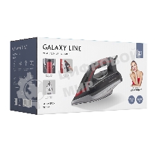 Утюг Galaxy Line GL 6142 серый, 3200 Вт, 90 г/мин, 260 г/мин, 450 мл
