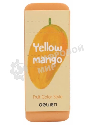 Ластик Deli 71050 108х40х12мм, ассорти, индивидуальная картонная упаковка