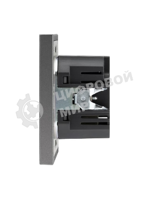 Розетка Kranz STRONG USB-A+Type-C 3А с функцией быстрой зарядки графит