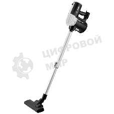 Пылесос вертикальный BBK BV2512 черный/белый, питание от сети, 100 Вт, уборка сухая, пылесборник 0.5 л
