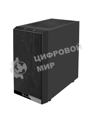 Компьютерный корпус Silverstone SST-PS15B-PRO Precision Mini Tower Micro ATX Computer Case, tempered glass, 2x 120мм ARGb, 1x ARGb Controller, black