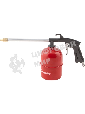 Набор пневмоинструмента Matrix, 5 предметов, быстросъемное соед., краскорасп. с нижним бачком