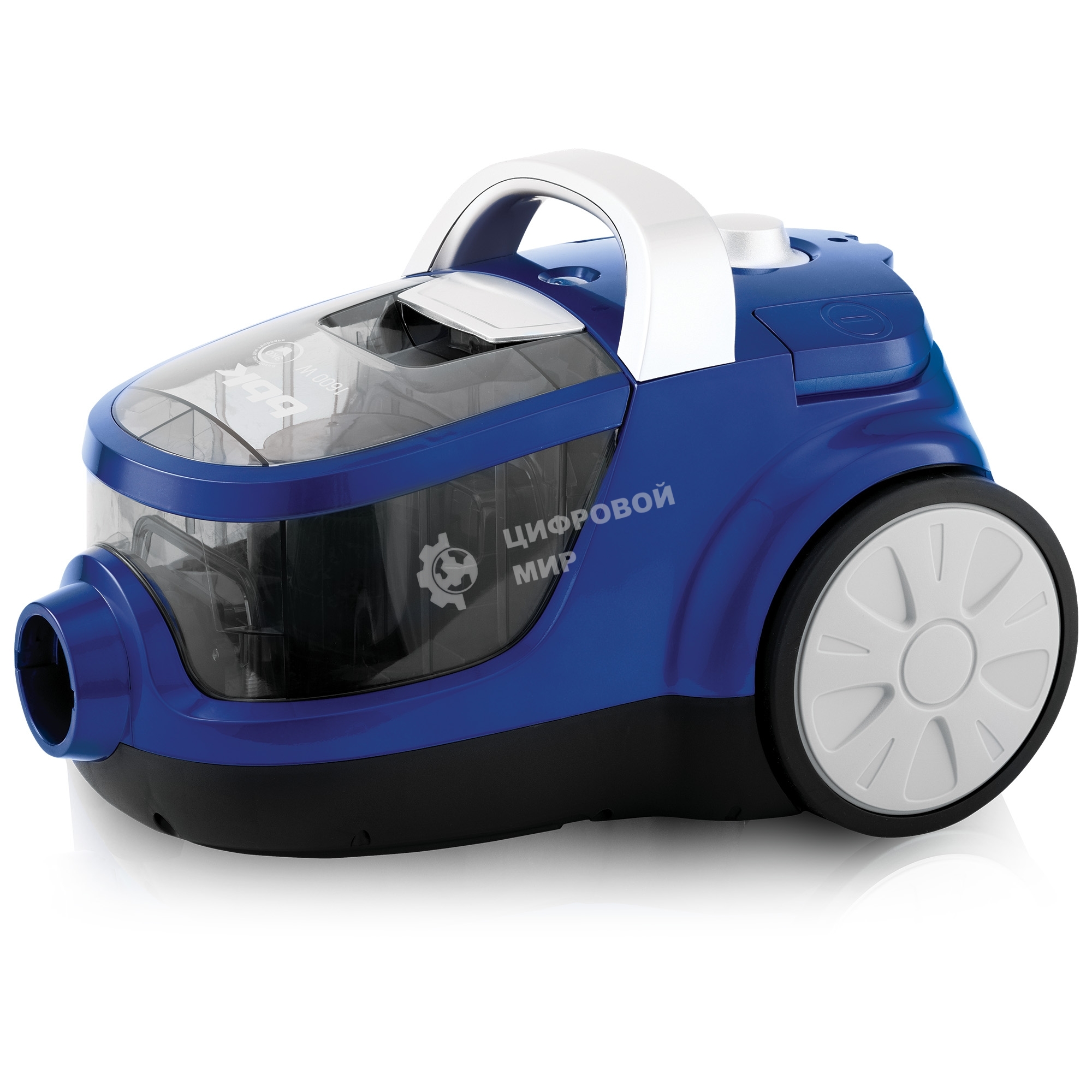Пылесос BBK BV1509 имперский синий, 300/1600 Вт, уборка сухая, пылесборник контейнер 2 л
