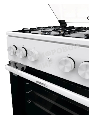 Плита газовая Gorenje GGI5A21WH белый, конфорок 4 газовых, духовка 67 л, 50 см x 85 см x 59.4 см