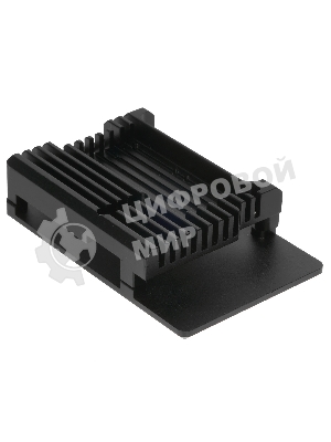 Корпус Qumo Aluminum case with double black fans, Raspberry Pi 4, black(RS010)