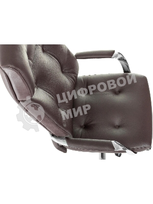 Кресло Бюрократ DAO/BROWN коричневый, кожа