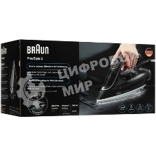 Утюг Braun SI5188BK черный/серый, 2800 Вт, 50 г/мин, 220 г/мин, 330 мл