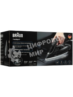 Утюг Braun SI5188BK черный/серый, 2800 Вт, 50 г/мин, 220 г/мин, 330 мл