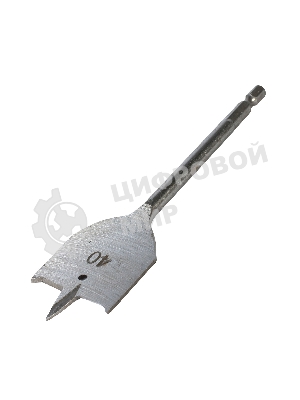 Сверло PATRIOT по дереву перовое 40 мм х 150 мм, 1 шт в блистере