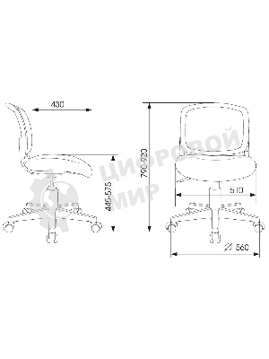 Кресло Бюрократ CH-W296NX белый, сетка, 120 кг