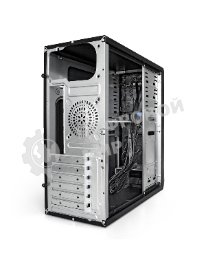 Компьютерный корпус Miditower ExeGate CP-603UB-UNS450 (ATX, БП UNS450 с вент. 12см, 2хUSB, аудио, черный)