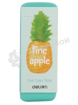 Ластик Deli 71050 108х40х12мм, ассорти, индивидуальная картонная упаковка