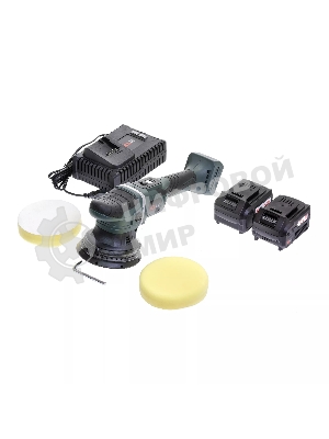 Профессиональная полировальная машина бесщеточная KLPRO KLPS18B-50 125мм (18В, Li-ion-2шт, 5.0А·ч, З/У - 4А, сумка)