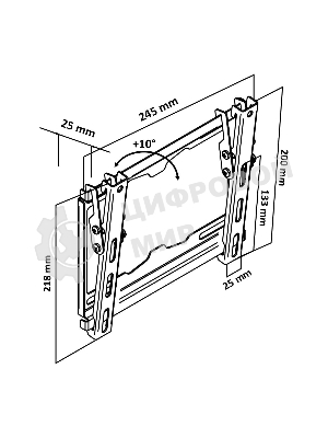 Кронштейн LE'STER LST-301.02 ТВ 10