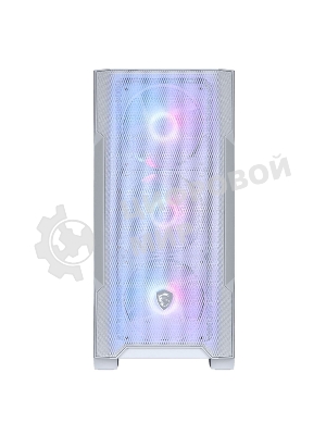 Компьютерный корпус MSI MAG FORGE M100R WHITE Mini-Tower, MATX, 1xUSB 3.0, 2xUSB 2.0, 4x120мм ARGb Fan, ARGb Control Board, Tempered Glass Window, Brown Box (932220)