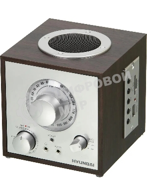 Радиоприемник настольный Hyundai H-SRS200 вишня USB SD/MMC