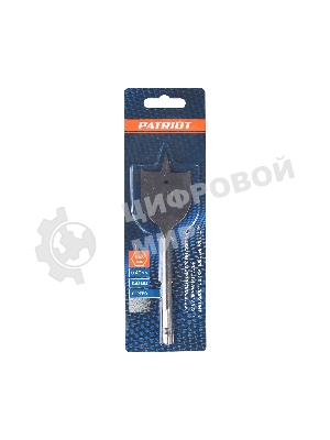 Сверло PATRIOT по дереву перовое 40 мм х 150 мм, 1 шт в блистере