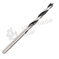 Сверло EDGE by PATRIOT по дереву спиральное 5 мм, W-образная заточка, 1 шт в блистере