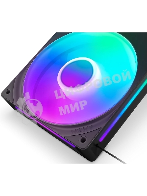 Вентилятор для корпуса Case Cooler NZXT F240 RGb Core (120x120x25мм, 4-pin PWM, RGb, 75.12CFM, 30dBA, 2400RPM, Black, Single-Frame RGb Fan Unit)