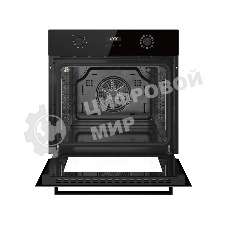 Духовой шкаф Kuppersberg HF 678 B, High-Tech, 70 л, дисплей, поворотное/сенсорное управление, таймер, макс. температура 300 градусов, телескопические направляющие (на 1 уровень), черный