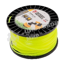 Леска для триммера Denzel квадрат, 3,0мм х 111м, на DIN катушке FLEX CORD