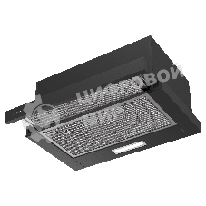 Вытяжка телескопическая TEL 50 B черный, 50 см, 710 куб. м/ч, 47 дБ