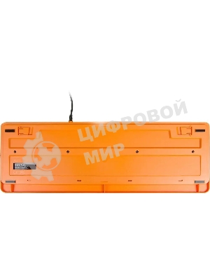 Клавиатура проводная A4Tech Fstyler FK10, USB, черный/оранжевый