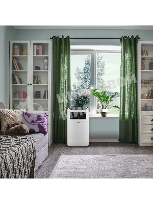Кондиционер мобильный Ballu Aura BPAC-12 CP/N1_24Y 12000 BTU, 30 м², 52 дБ, охлаждение, осушение, белый