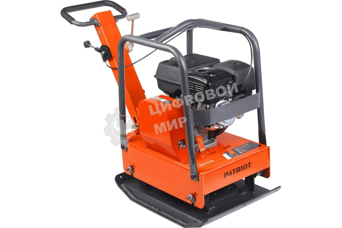 Виброплита реверсивная PATRIOT Expert SVR-170 RS 6600 Вт, 500 м²/ч, 6 л, 9 л.с., 750х500, 30 кН