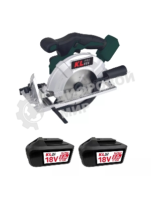 Профессиональная пила циркулярная бесщеточная KLPRO KLDAT18B-80 (18 В/8,0 А·ч, 3650 об/мин, 165мм)