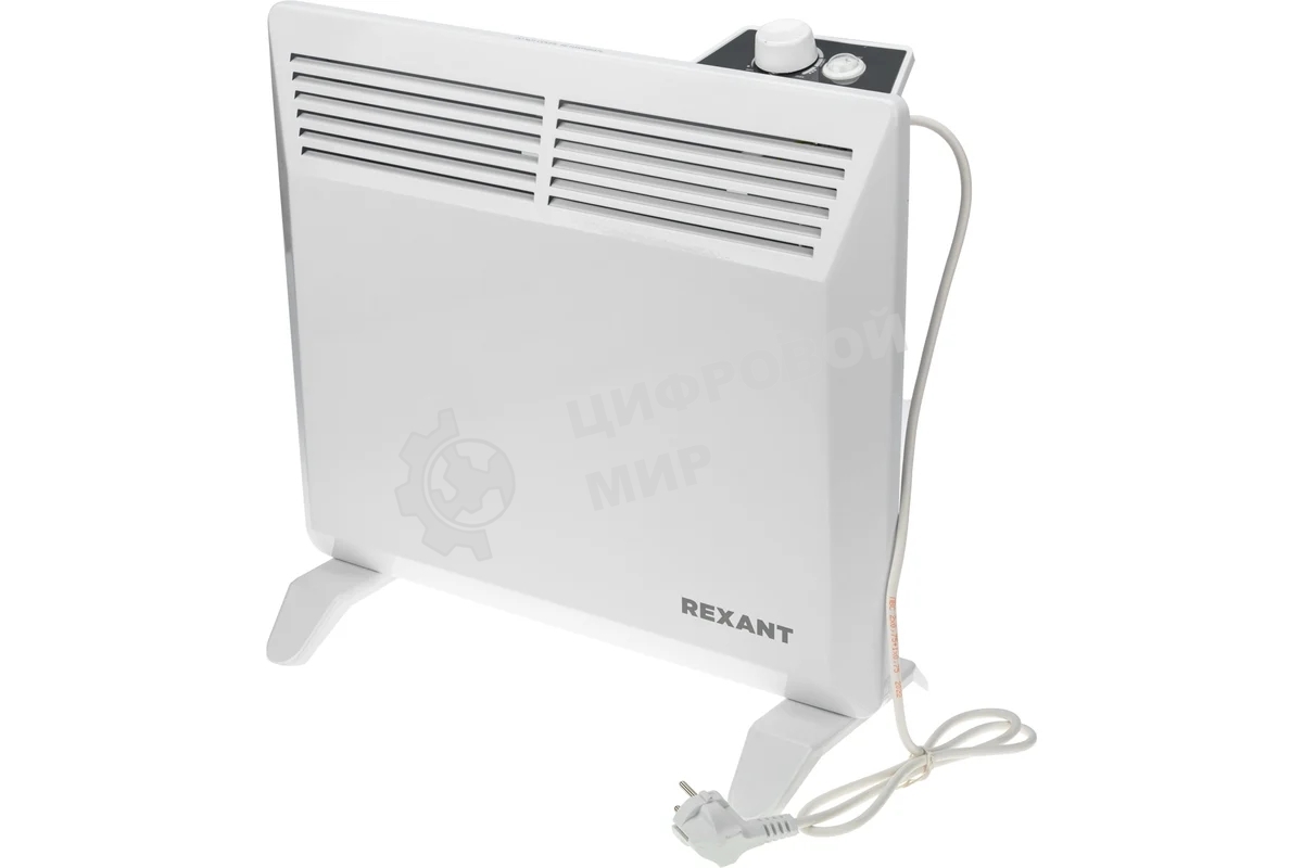 Конвектор электрический Rexant белый, 1000 Вт, 15 м2, термостат
