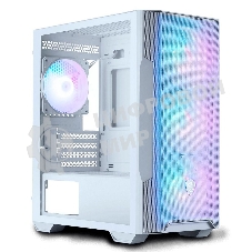Компьютерный корпус MSI MAG FORGE M100R WHITE Mini-Tower, MATX, 1xUSB 3.0, 2xUSB 2.0, 4x120мм ARGb Fan, ARGb Control Board, Tempered Glass Window, Brown Box (932220)