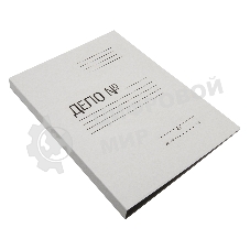 Скоросшиватель Silwerhof СК260M картон мелованный 0.4мм 260г/м2 белый