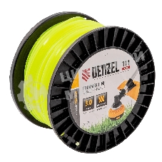 Леска для триммера Denzel квадрат, 3,0мм х 111м, на DIN катушке FLEX CORD