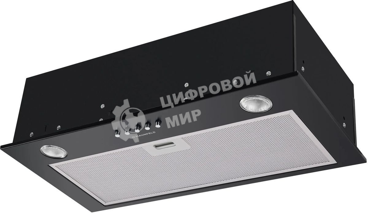 Вытяжка встраиваемая Maunfeld Crosby Singl 60 черный, 60 см, 850 куб. м/ч, 48 дБ