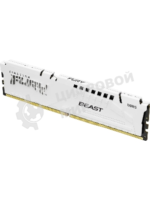 Оперативная память Kingston Fury Beast EXPO, DDR5, 32Gb (1x32 GB), 6000 MHz, CL30, радиатор, белый