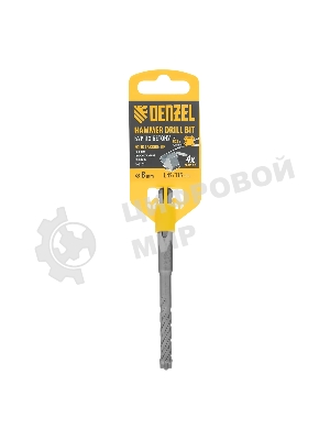 Бур по бетону Denzel цельная крестовая пластина, 8x115 мм, SDS PLUS