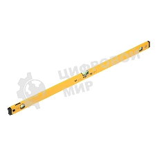 Уровень алюминиевый Denzel, магнит., фрезерованный, 3 глазка (1 зеркал.), 0,5 мм/м, 1200 мм