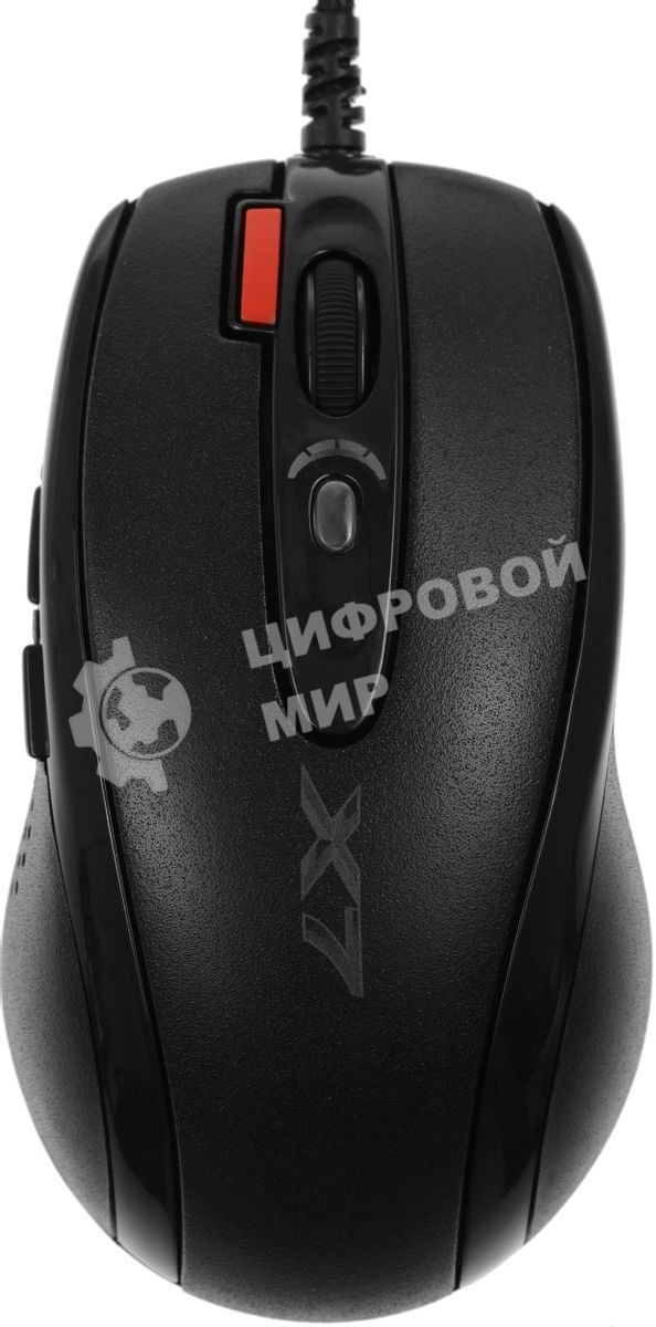 Мышь проводная + коврик A4Tech X-7120 черный, 2000 dpi, USB, кнопки - 7