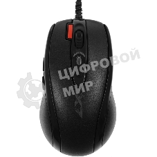 Мышь проводная + коврик A4Tech X-7120 черный, 2000 dpi, USB, кнопки - 7